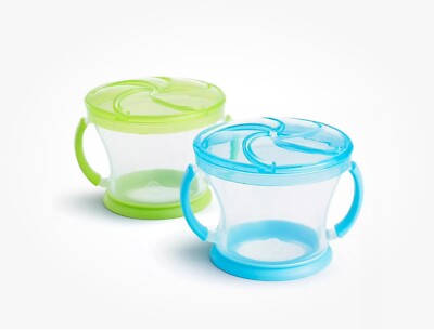 Munchkin Snack Container - Pack of 2, Blue/Green