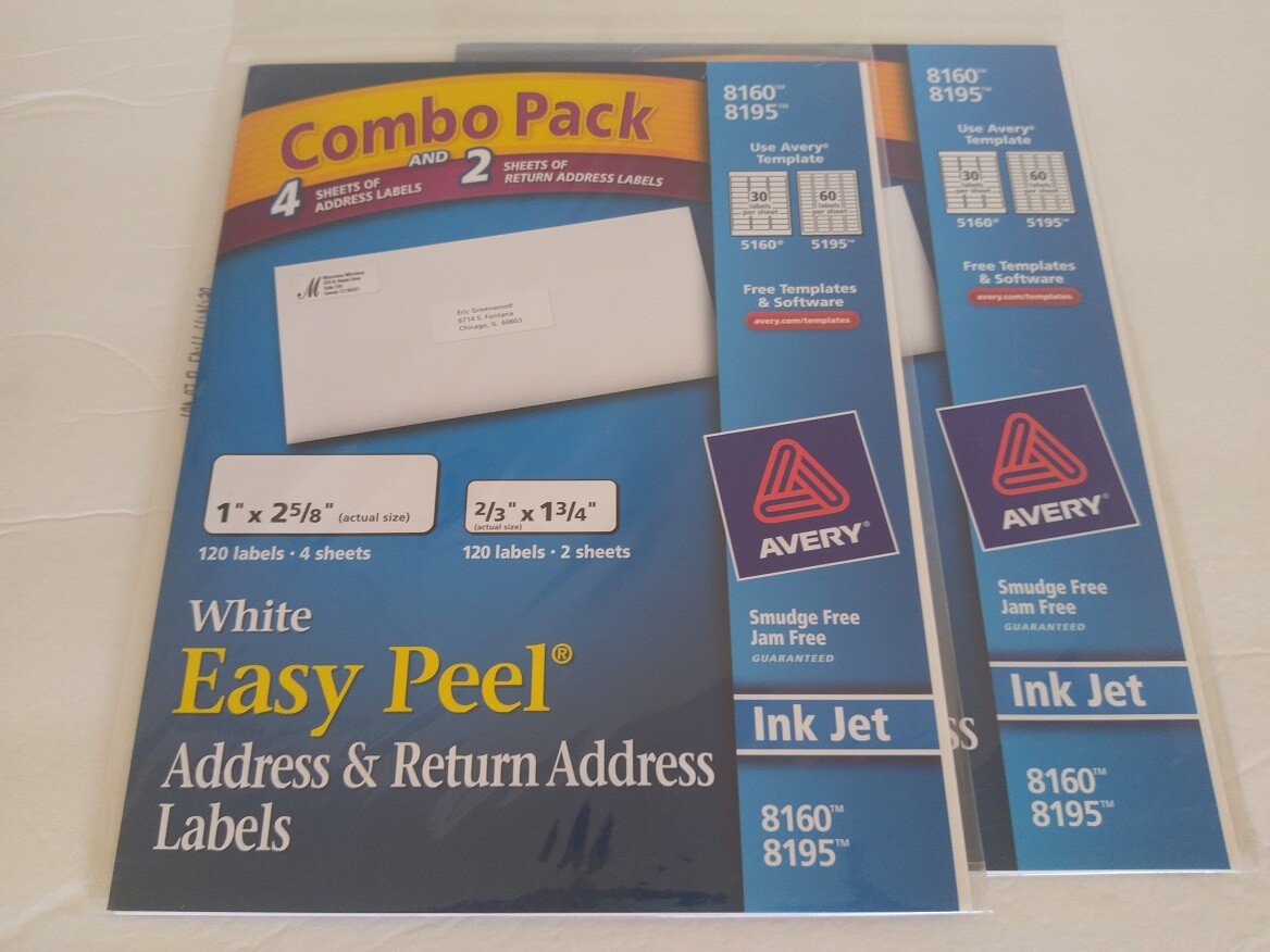 2000+ Avery Address Shipping Laser InkJet Labels 8163 8160 8195 18163