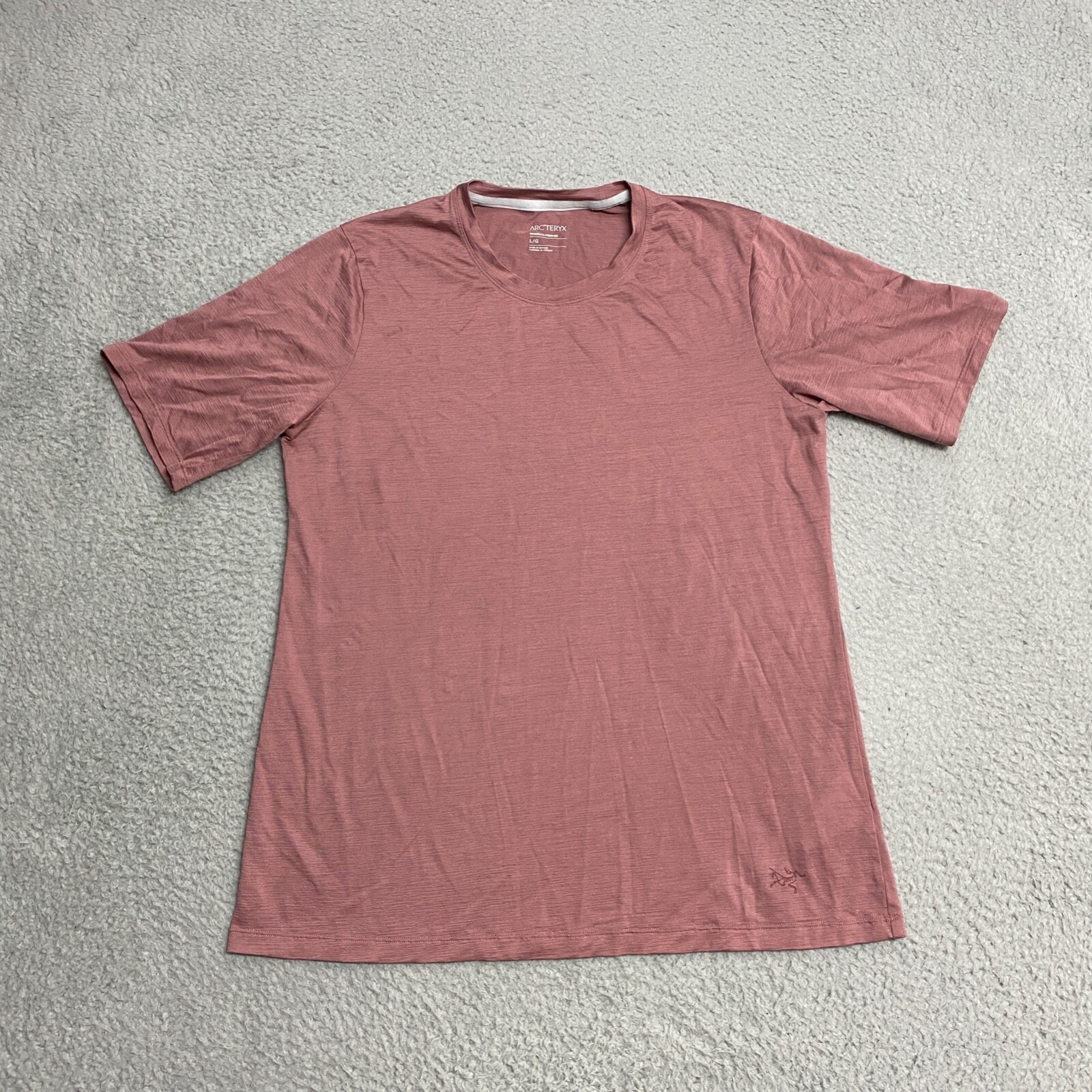 ARC'TERYX Arcteryx Rowan Top donna grande rosa misto lana performance girocollo casual