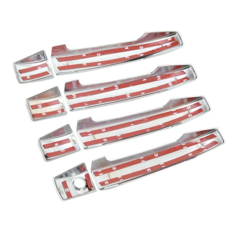 Manija de puerta lateral cromada cubierta tapicería decoración para Subaru Forester 2009-2012 Foto 2 de 4