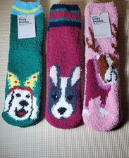 New 3 Pair of Old Navy Cozy Fuzzy Socks One Size