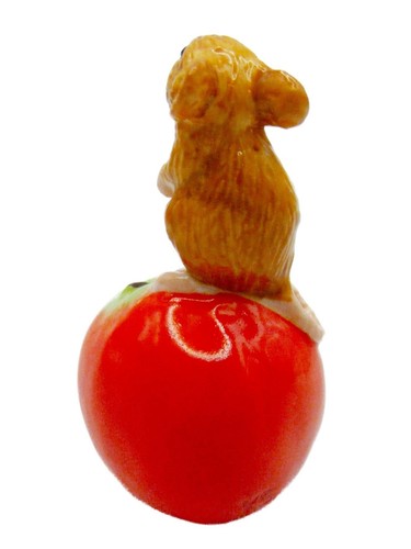 Richard Cooper The Cottage Studio Bone China Baby Mouse on Apple 118BC - Picture 3 of 7