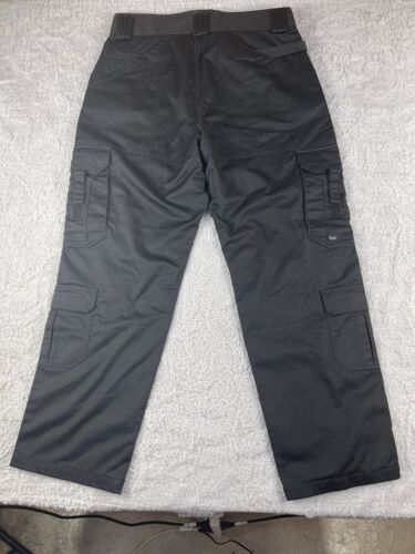 5.11 Tactical Ripstop Pants Men's Size 38x32 Black Cargo Pockets