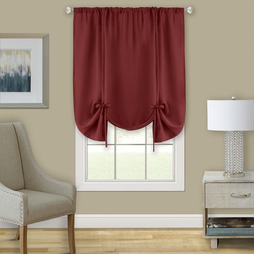 Darcy Decorative Tie Up Window Shade Curtain, 58x63 Inches - 第 5/9 張圖片