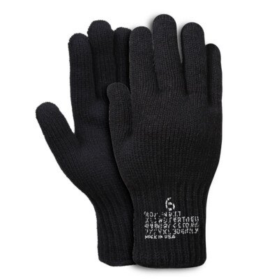 #ad Rothco 8418 Wool Nylon Military Stamped G.I. Glove Liners $11.99