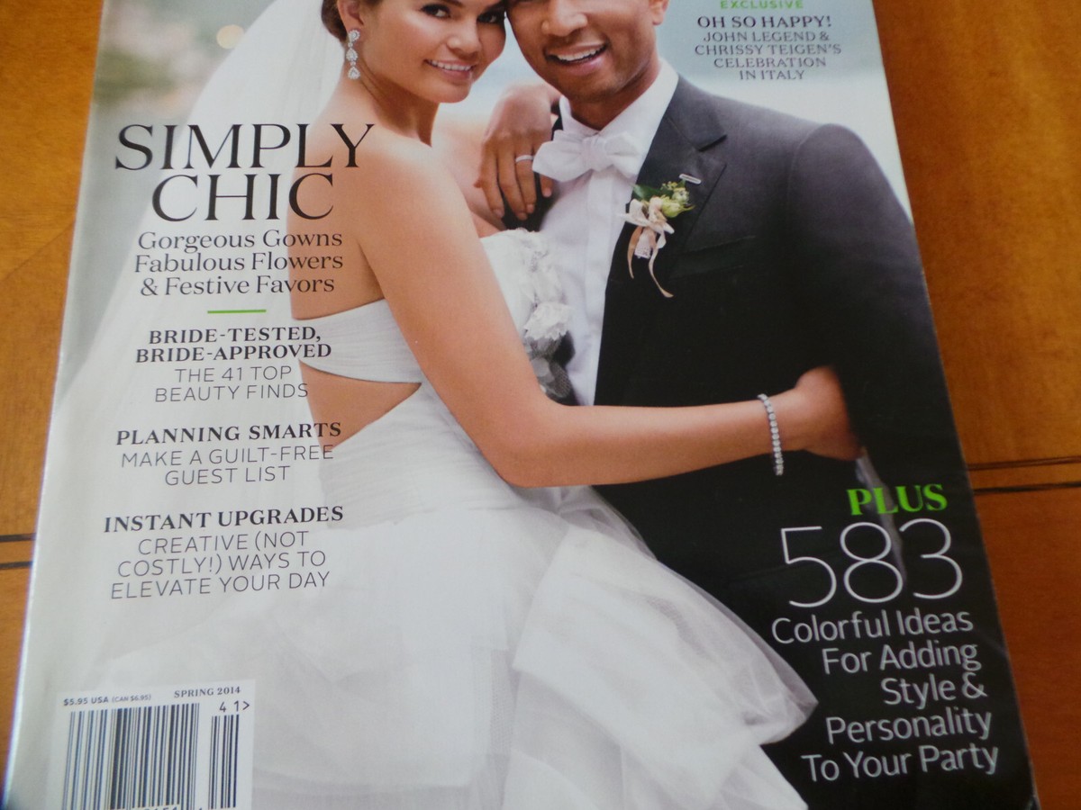 Martha Stewart Weddings Magazine John Legend, Chrissy Tiegen Sp