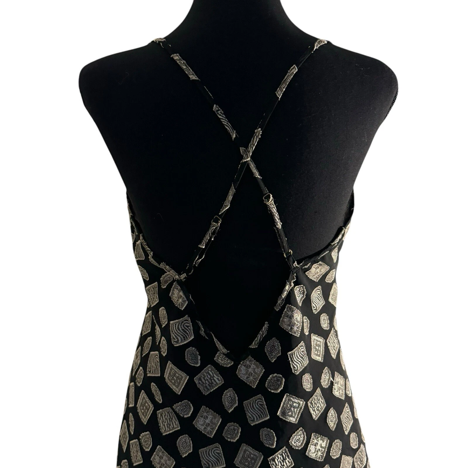 UNDERCOVER Abito Slip Vintage Raro Medio Victoria’s Secret Foderato Nero e Oro Qualità