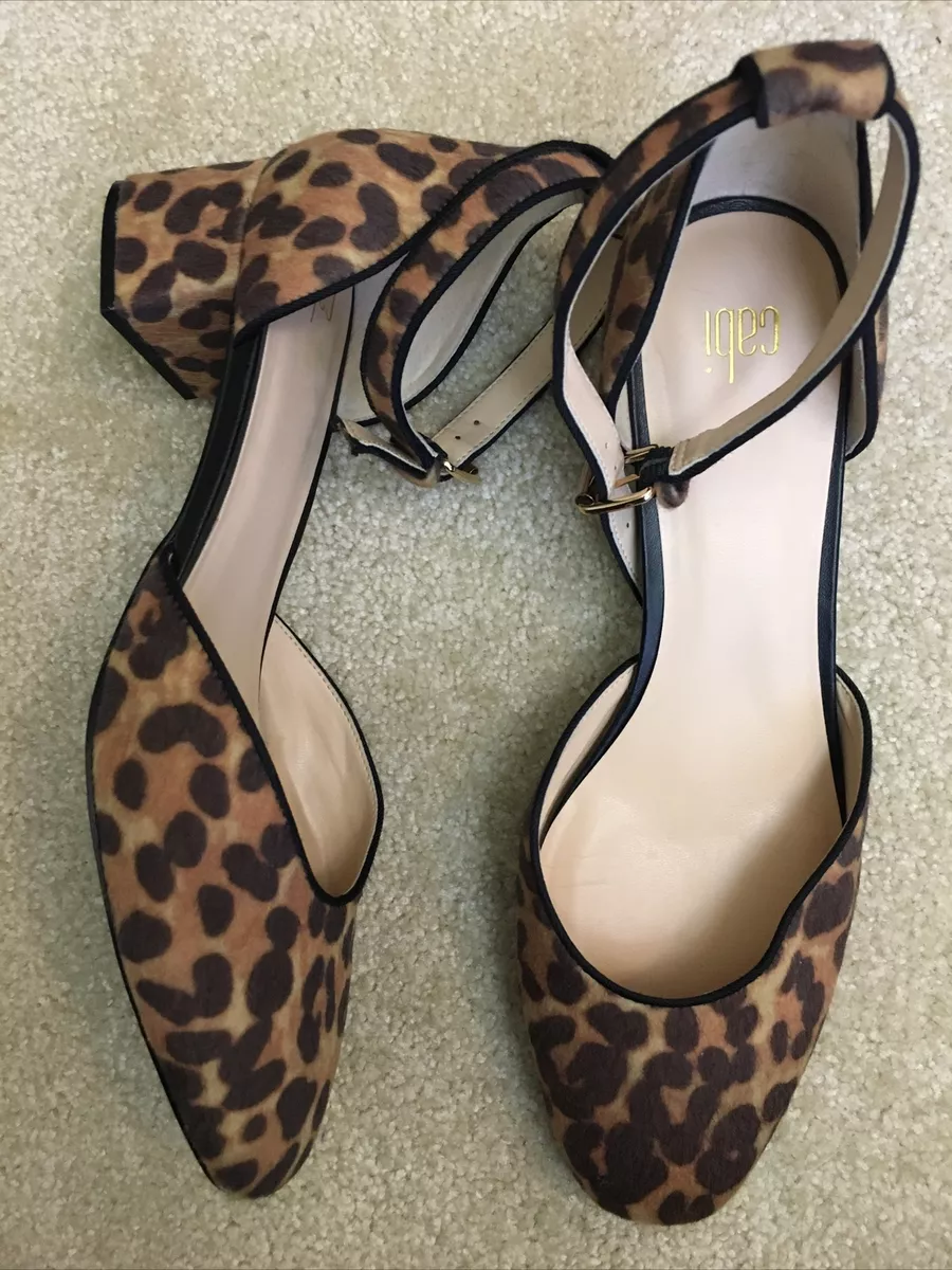 Shoes | Leopard Animal Print Suede Block Sandals Ankle Strap Chunky Heeled  High Heels | Poshmark