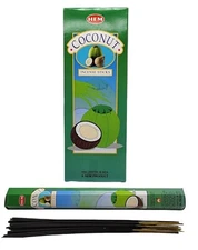 Hem Coconut Incense Sticks - For Joy - Pick 20-60-100-140-200 Free Ship!