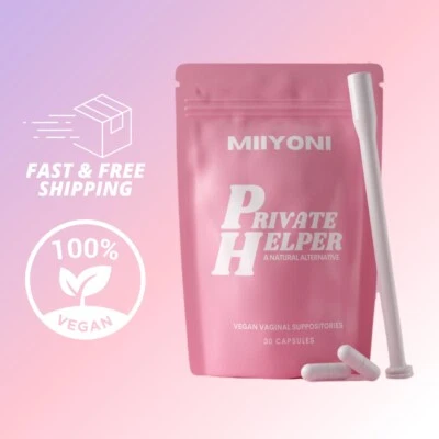 MIIYONI 30 VEGAN VAGINAL SUPPOSITORIES W/ FREE APPLICATOR