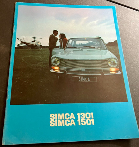 1969 Simca 1301 / 1501 - Vintage Original 10-page Dealer Sales Brochure  DUTCH *