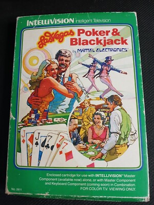 Las Vegas Poker and Blackjack (Intellivision 1979) Complete in Box untested