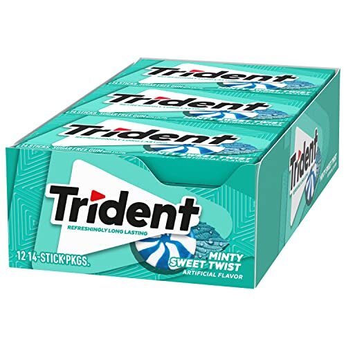 Trident Minty Sweet Twist zuckerfreier Kaugummi 12 Packungen 168 Stück insgesamt - Bild 14 von 20