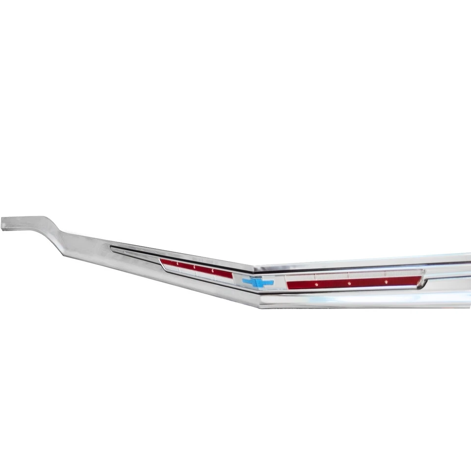 1964 Chevy Impala Lower Grille Molding+Hood Emblem+Eyebrow Corner Cove RH+LH Foto 2 de 4