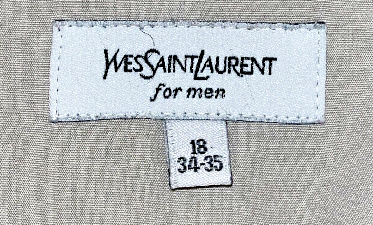 Camicia elegante uomo Yves Saint Laurent taglia 18 34 35 business casual con bottoni
