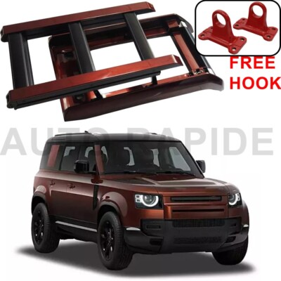 Sedona Red for Defender 130 2023-2025 Foldable Liftable Ladder Protective Frame