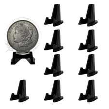 (10) OnFireGuy Black Coin Easels AirTite Holders Coin Display Stand Easels