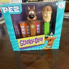 Scooby Doo PEZ Gift Set Scooby and Shaggy PEZ Dispensers 6 PEZ Candy Refills