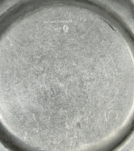 9" Pewter Salad Plate * Queen Anne Pattern * RWP Wilton Columbia USA - Picture 5 of 10
