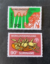 Surinam 1984 - 2 znaczki mennicze - Michel nr. 1106, 1107