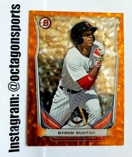 2014 TOPPS BOWMAN ORANGE ICE BYRON BUXTON RC! 1/25! 1/1! FIRST ONE!