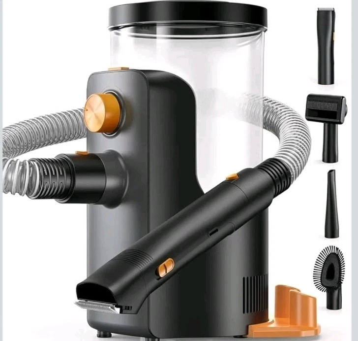 BUENKEE DOG GROOMING VACUUM, 4.5L EXTRA-LARGE DUST CUP, 14000PA, 2YM-4A - BLACK