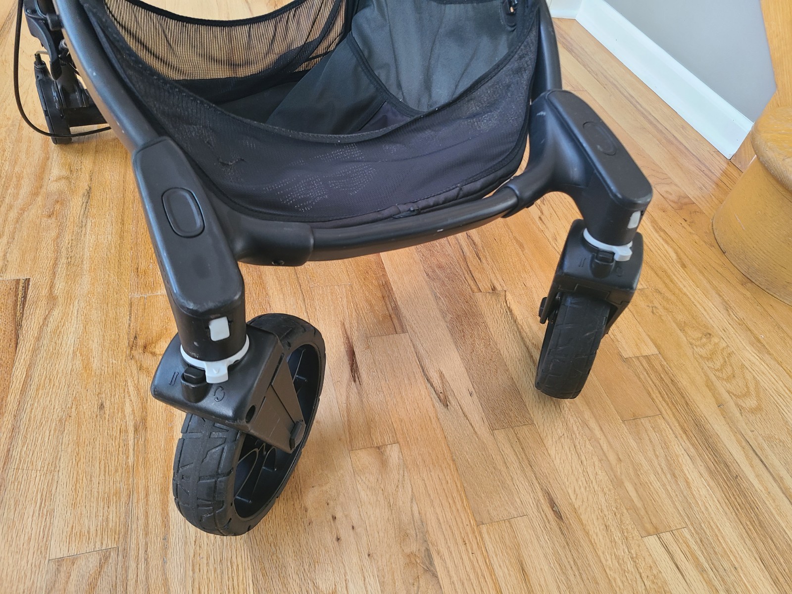 Baby Jogger City Select LUX stroller FRAME  + basket + set of 2 wheels GOOD COND