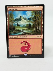 bob ross mtg cards Magic The Gathering, Secret Lair: Happy Little Gathering Card Monster Games Island (102) (Bob Ross) -
