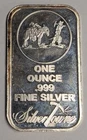 1 oz .999 Fine Silver SilverTowne Bar ~ Classic Prospector Design