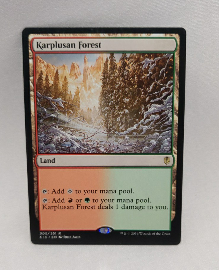 Karplusan Forest - #305/351 (NM) Commander 2016 C16 Magic MTG - Regular