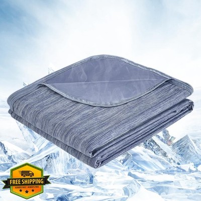 OIGAE Navy Blue Queen 90x90 Cooling Blanket