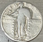 1927 Standing Liberty Quarter 25C Circulated 90% Silver US Coin