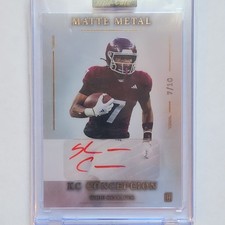 Wild Card Matte Metal KC Concepcion Autograph 7/10 Football 