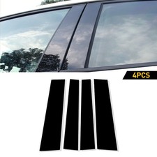4pcs For 2007-2021 Toyota Tundra Glossy Black Pillar Posts Door Trim Cover Eoa