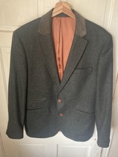 Remus Uomo Men's Blazer Tapered Pure Wool & Silk 42R