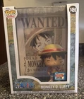 FUNKO POP MONKEY D. LUFFY 1459 WANTED POSTER NYCC SHARED STICKER ONE PIECE New