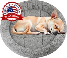 Cama de Felpa con Almohada para Perro y Gato Termica con Base Antideslizante