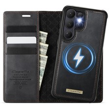 CaseMe 2in1 Leder Geldbeutel Tasche MagSafe Cover Hülle fr Samsung S25 S26 Ultra