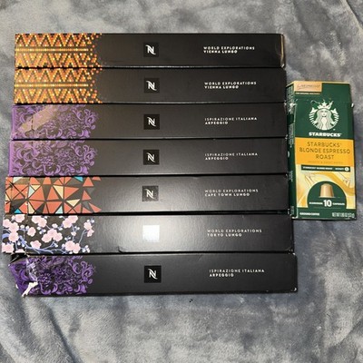 Nespresso Orig. World Explorations & Ispirazione Italiana Variety Starbucks 79ct