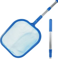 Extra Large Pool Skimmer Net, Pool Net with Frame Pool Leaf Collector with Fi...