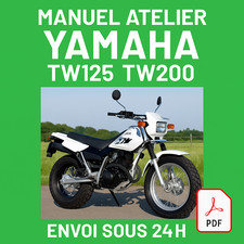 Manuel Atelier Yamaha TW125 TW 200 1990-2000 Revue Technique Moto RMT CD PDF