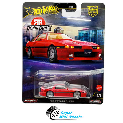 Hot Wheels Premium '89 Toyota Supra Red Car Culture Ronin Run II