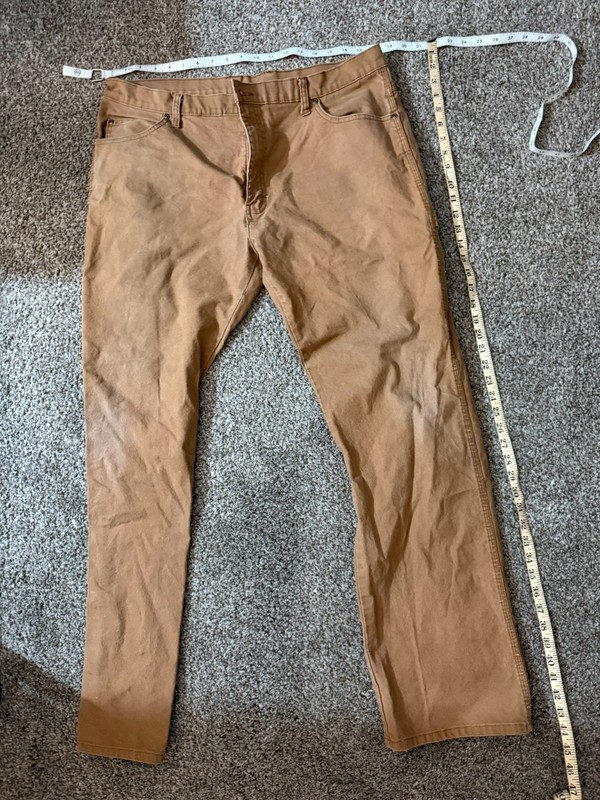 Genuine Dickies Men's Work Pants Tan Duck Canvas Flex 36x34 Straight Leg