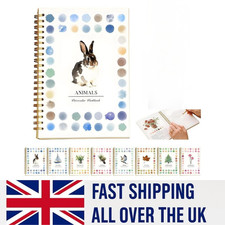 Without 12Color Paint Set Watercolor Paint Book for Kids Adults Beginner
