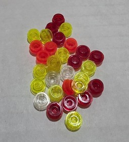 Lot LEGO Vintage/Classic Translucent 60+ Pieces - Sets from 1990s early 2000s.