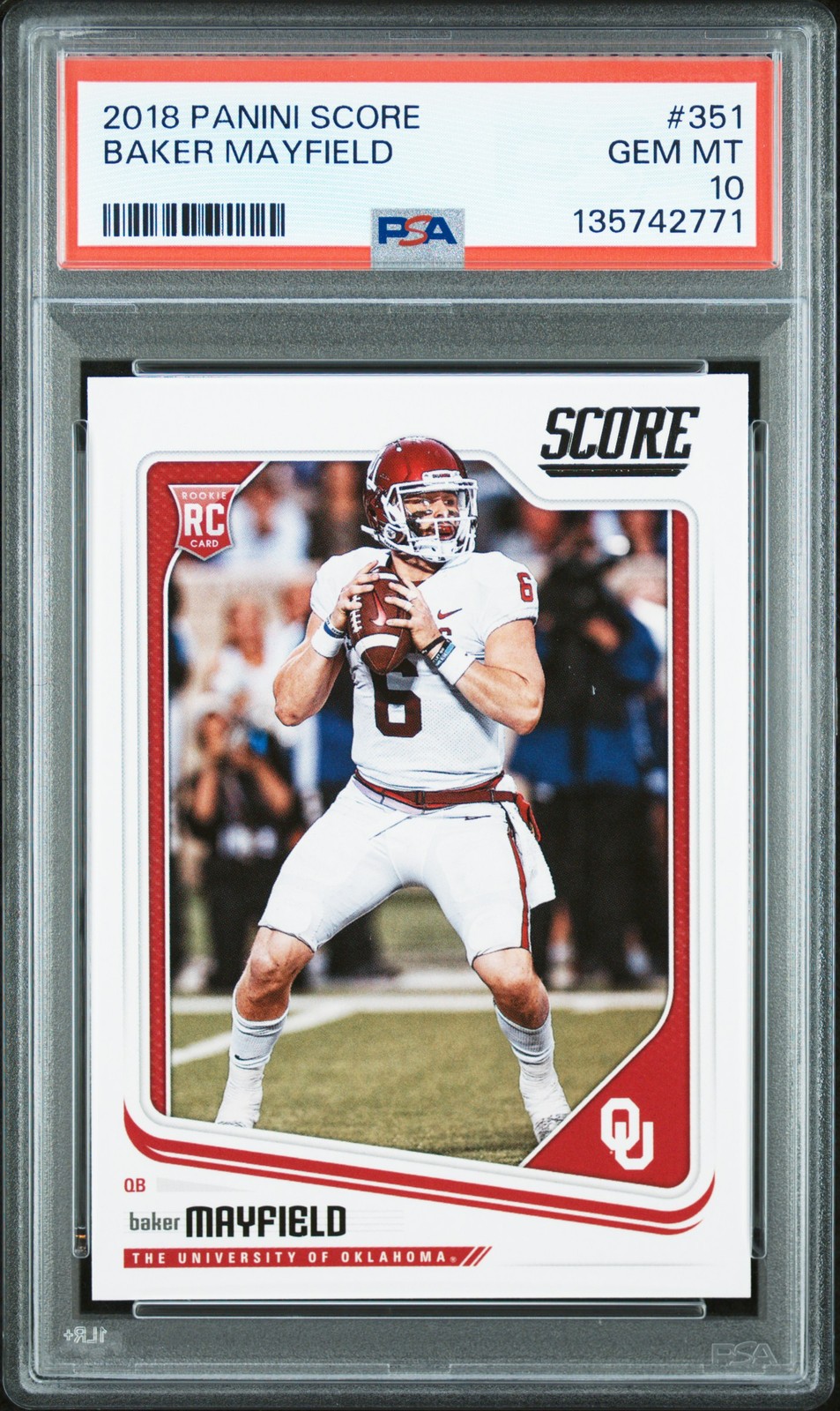 Baker Mayfield Panini Score #351 Base