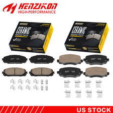 Front Rear Brake Pads for 2014 2015 Jeep Cherokee Dual Pistons