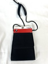 Vintage Embark Security Travel Wallet Black Passport Holder ID Window 2003 NEW