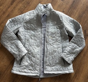 EUC! Women's The North Face Thermoball ECO grey gray winter jacket, size L large