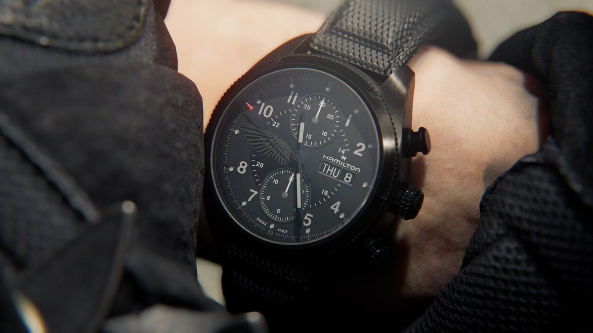HAMILTON Khaki field Auto Chrono Biohazard Resident Evil Requiem 